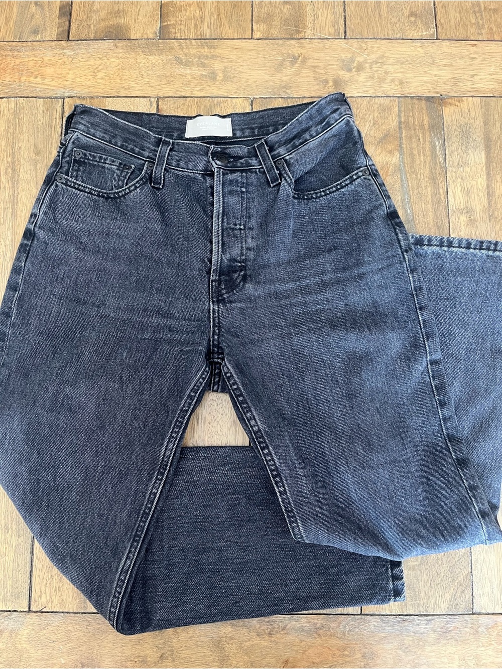 Everlane Black 90's Cheeky Jean size 27 ankle